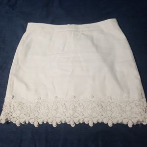 White Cotton skirt JCrew